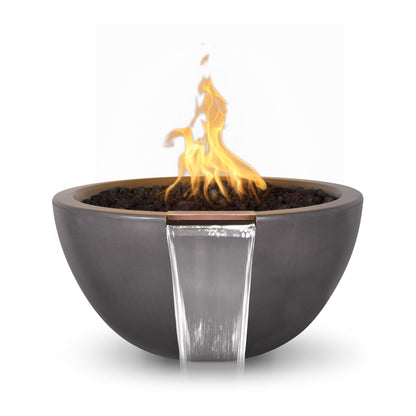 The Outdoor Plus Outdoor Fountains The Outdoor Plus Luna Fire & Water Bowl in GFRC Concrete