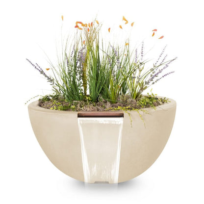 The Outdoor Plus Outdoor Fountains The Outdoor Plus Luna Planter & Water Bowl in GFRC Concrete