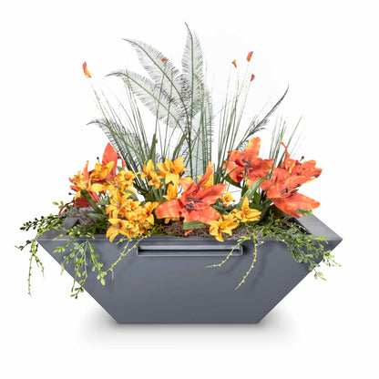 The Outdoor Plus Outdoor Fountains The Outdoor Plus Maya Planter & Water Bowl in Powder Coated Steel
