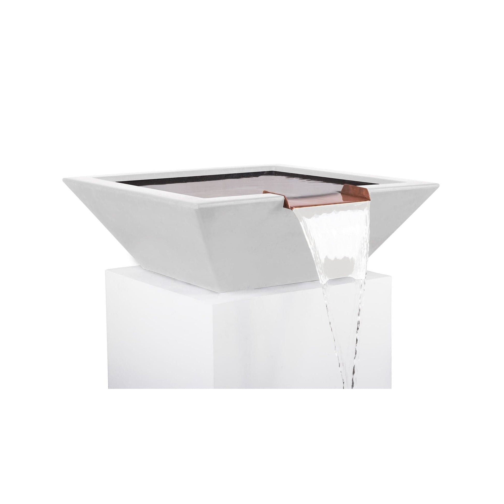 The Outdoor Plus Outdoor Fountains The Outdoor Plus Maya Water Bowl in GFRC Concrete