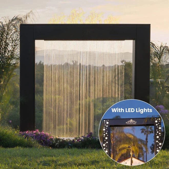 The Outdoor Plus Rainfall Water Fountains The Outdoor Plus Paradise Fall Self-Contained Rainfall Water Fountain
