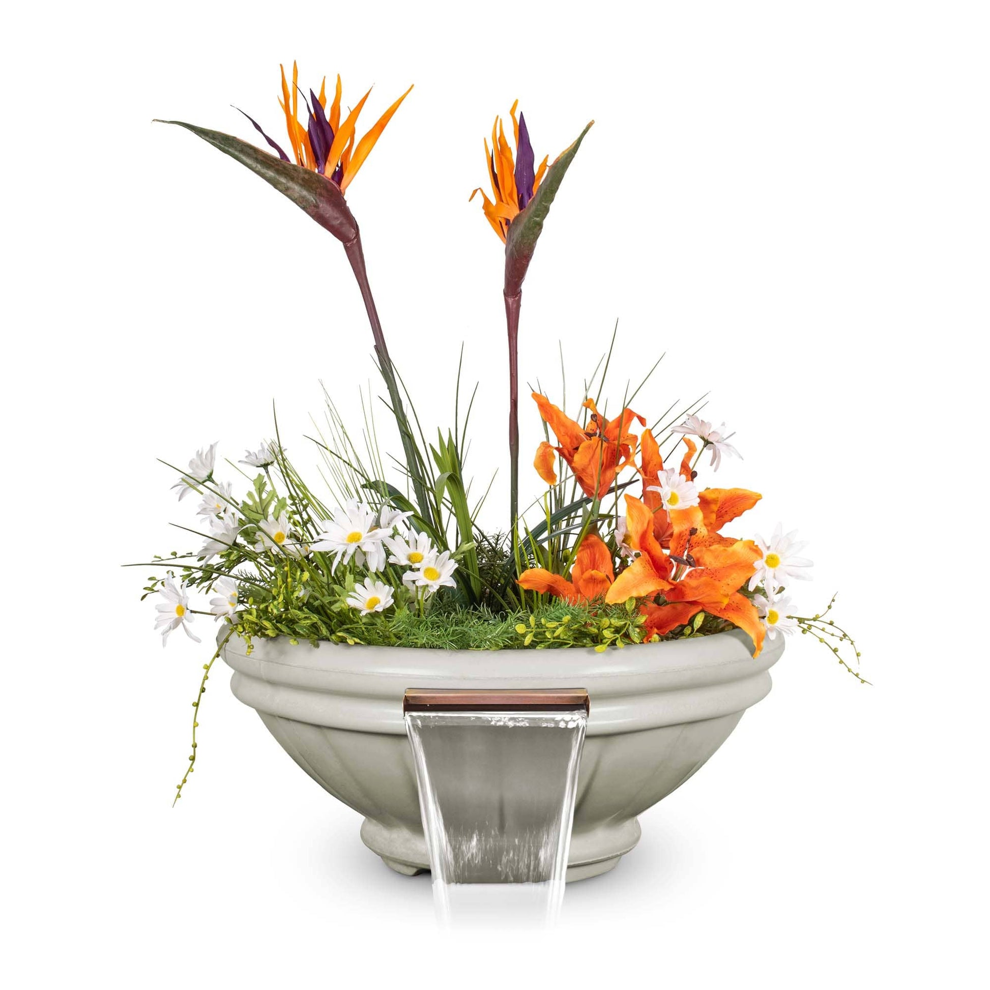 The Outdoor Plus Outdoor Fountains The Outdoor Plus Roma Planter Bowl in GFRC Concrete