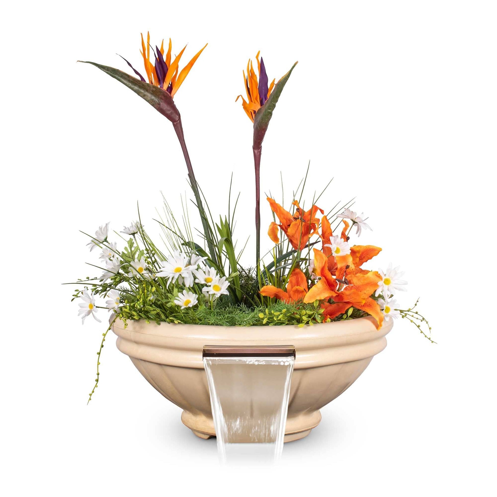 The Outdoor Plus Outdoor Fountains The Outdoor Plus Roma Planter Bowl in GFRC Concrete