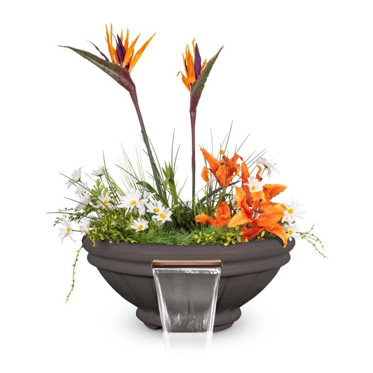 The Outdoor Plus Outdoor Fountains The Outdoor Plus Roma Planter Bowl in GFRC Concrete