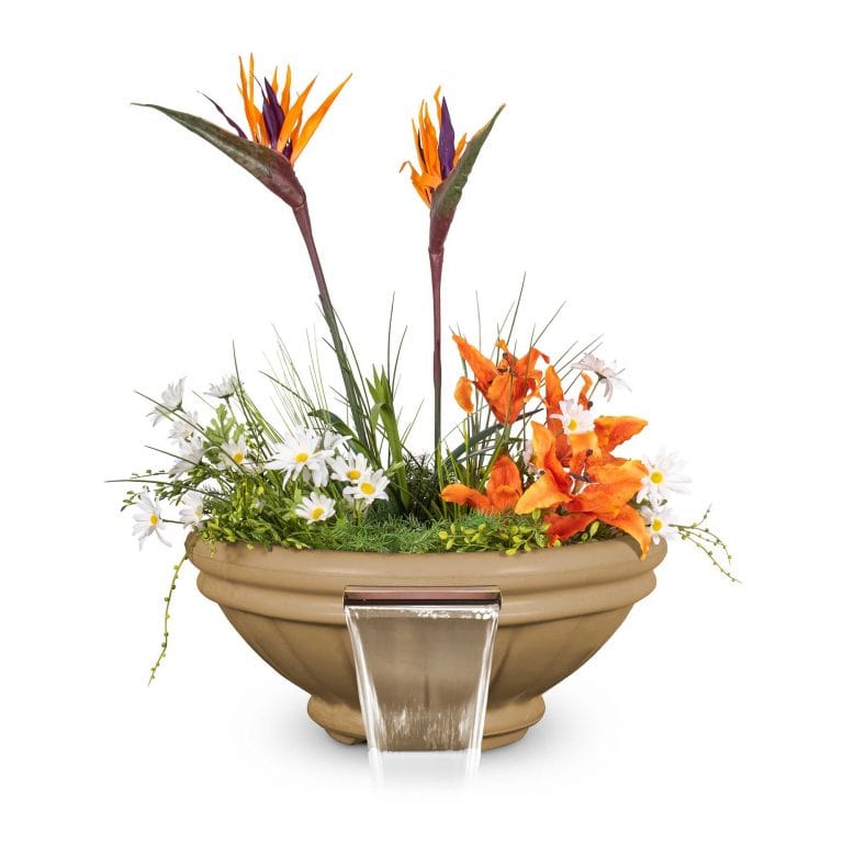 The Outdoor Plus Outdoor Fountains The Outdoor Plus Roma Planter Bowl in GFRC Concrete