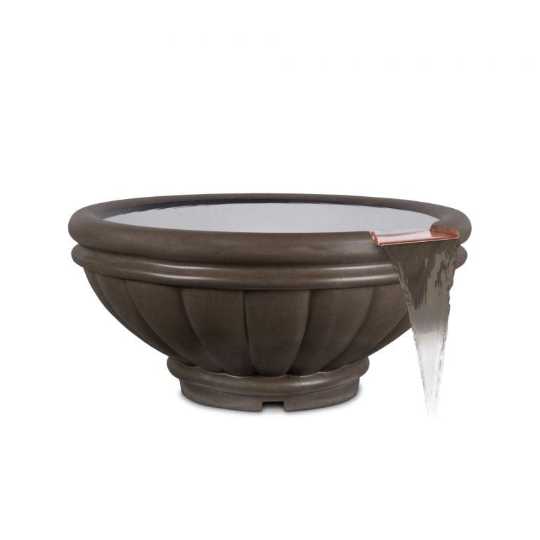 The Outdoor Plus Outdoor Fountains The Outdoor Plus Roma Water Bowl in GFRC Concrete