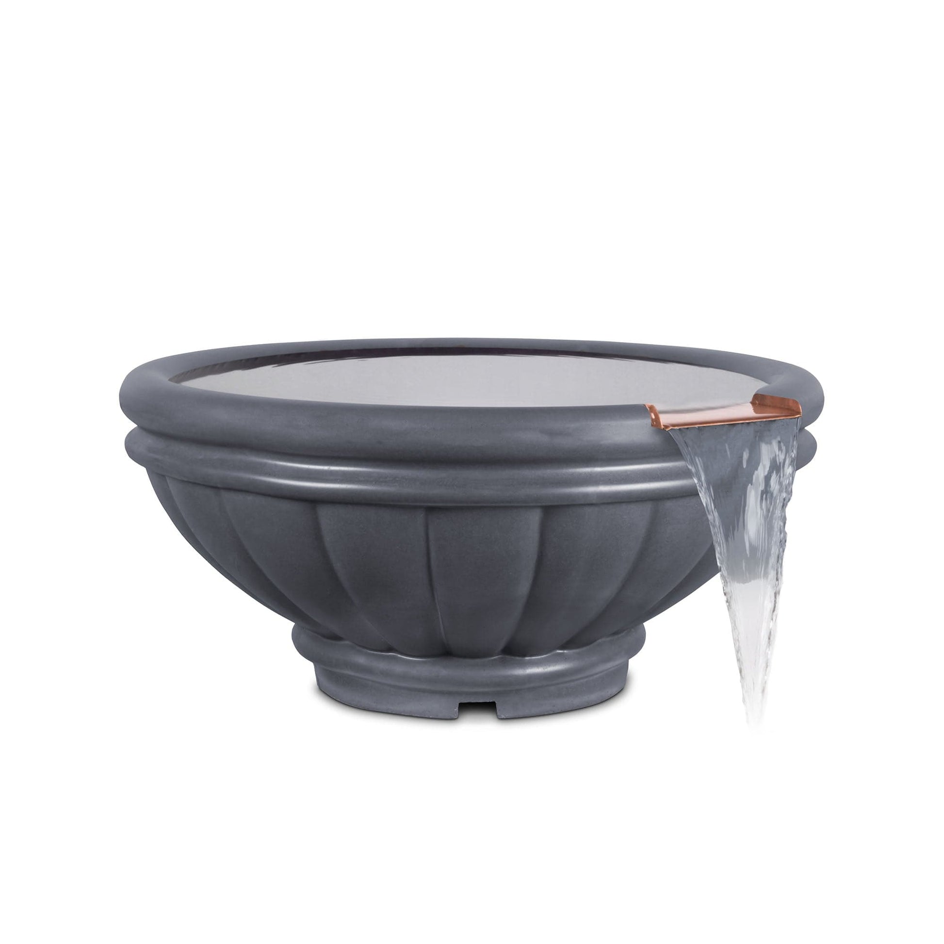 The Outdoor Plus Outdoor Fountains The Outdoor Plus Roma Water Bowl in GFRC Concrete