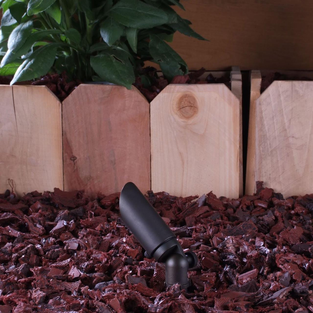 Yard Bright Compact Bronze MR8 Spotlight with Adjustable Glare Shield GBT6500