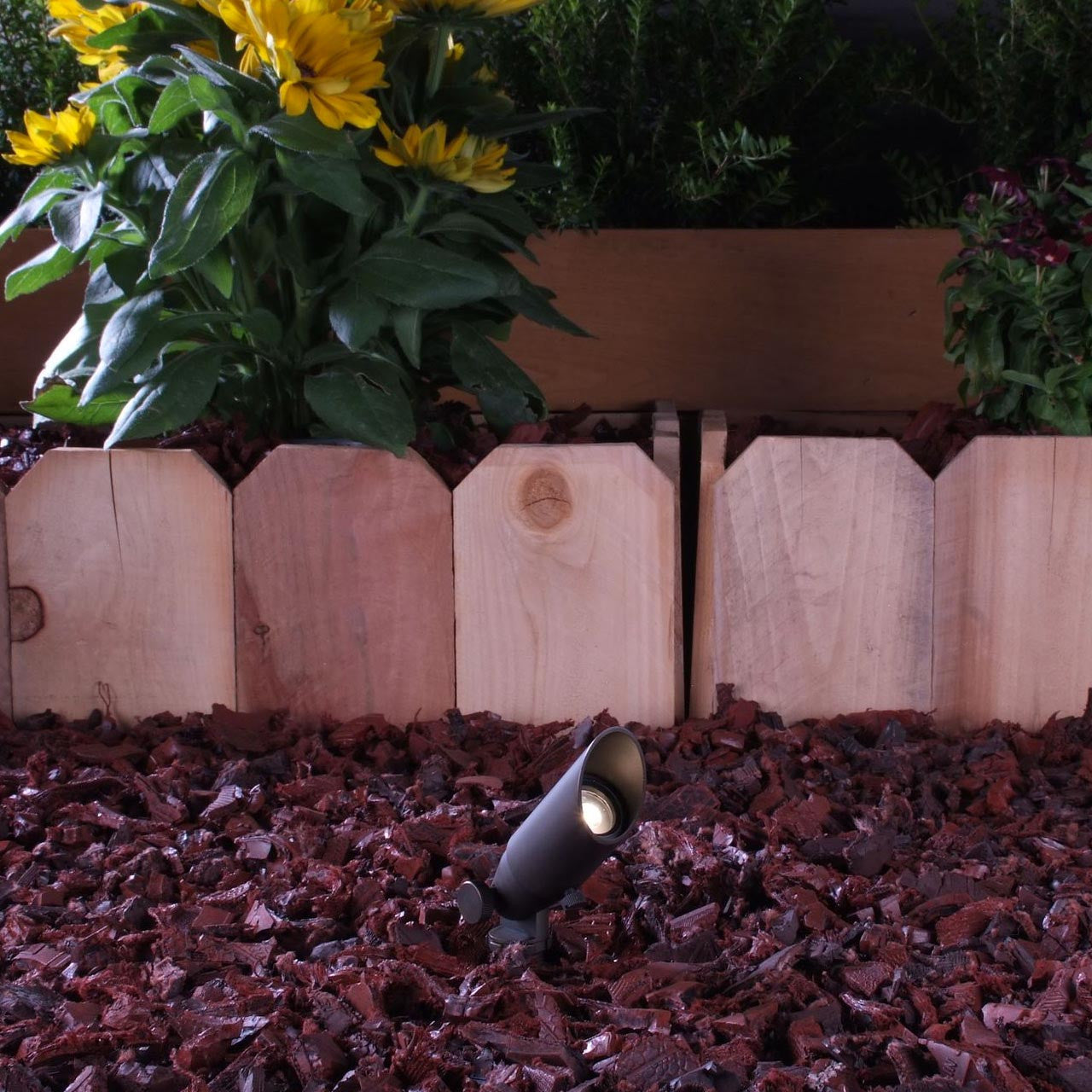 Yard Bright Compact Bronze MR8 Spotlight with Adjustable Glare Shield GBT6500