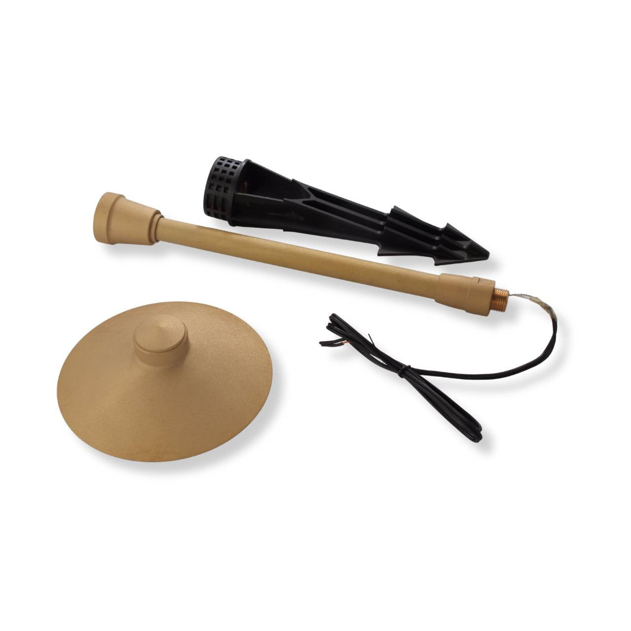 Yard Bright Elite Series Cast Brass Path Light 7" Diameter Hood GBT7205