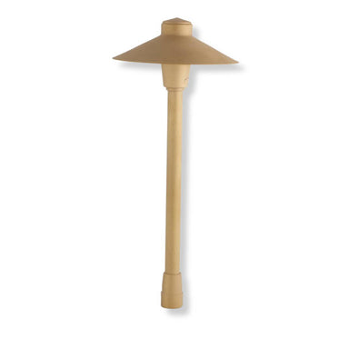 Yard Bright Elite Series Cast Brass Path Light 7" Diameter Hood GBT7205