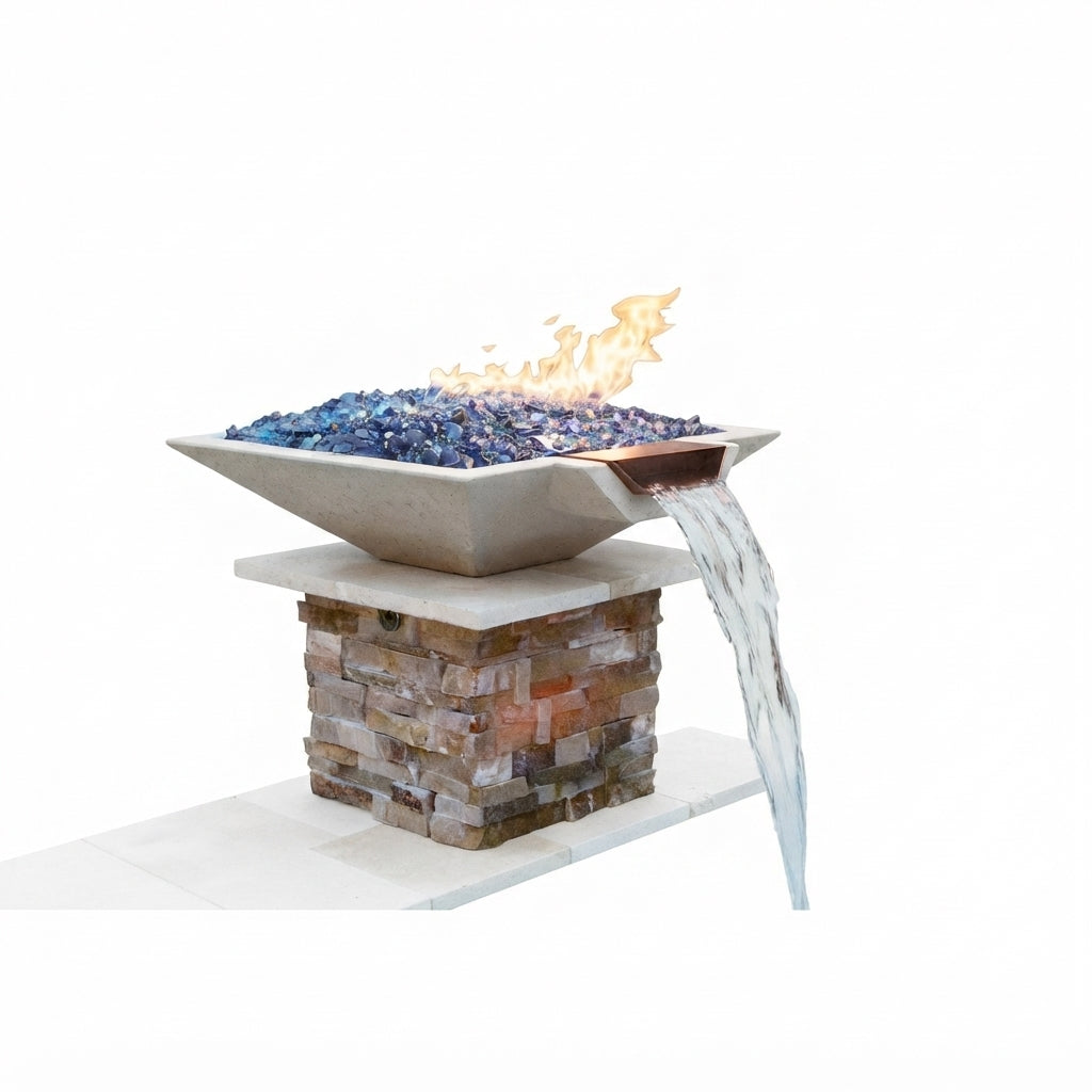 TessaRai Square Fire and Water Bowl Kit