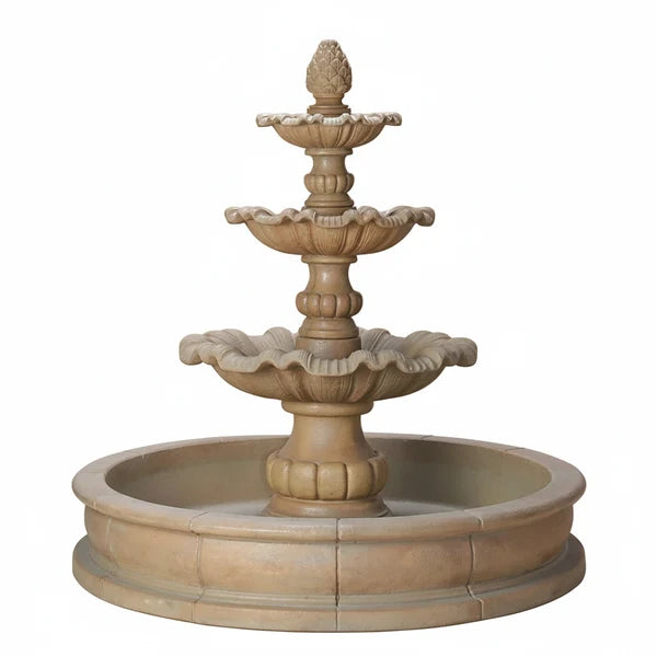 Giannini Garden Garda Three Tier Outdoor Pond Fountain 1174