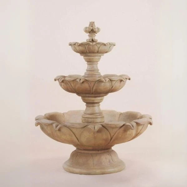 Giannini Garden Gardenia Short Three Tier Outdoor Water Fountain 1231