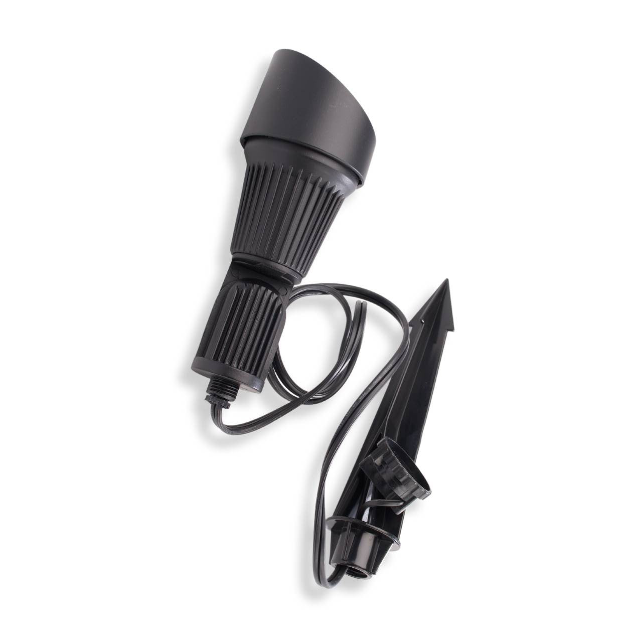 Yard Bright Black Metal MR16 Spot Light