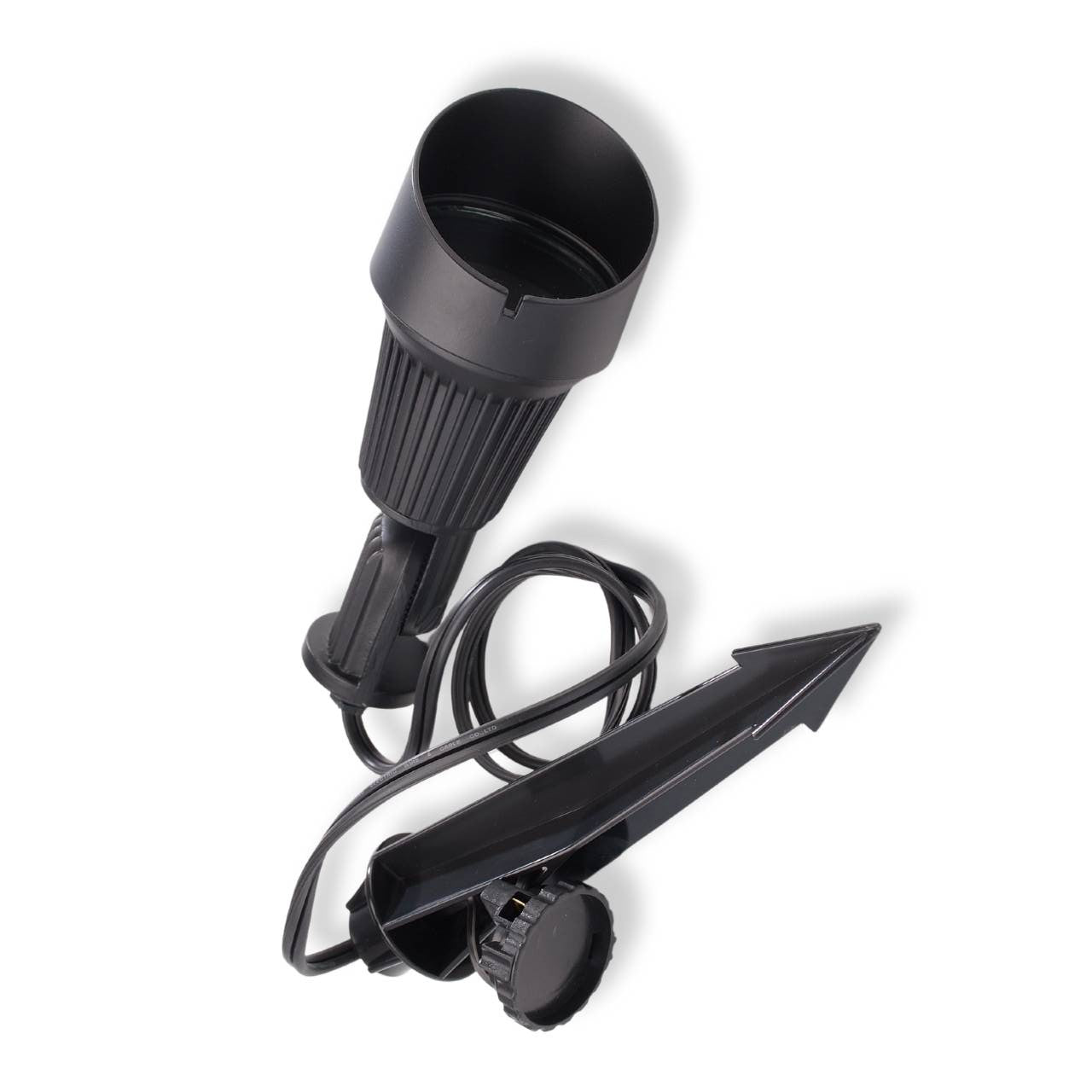 Yard Bright Black Metal MR16 Spot Light