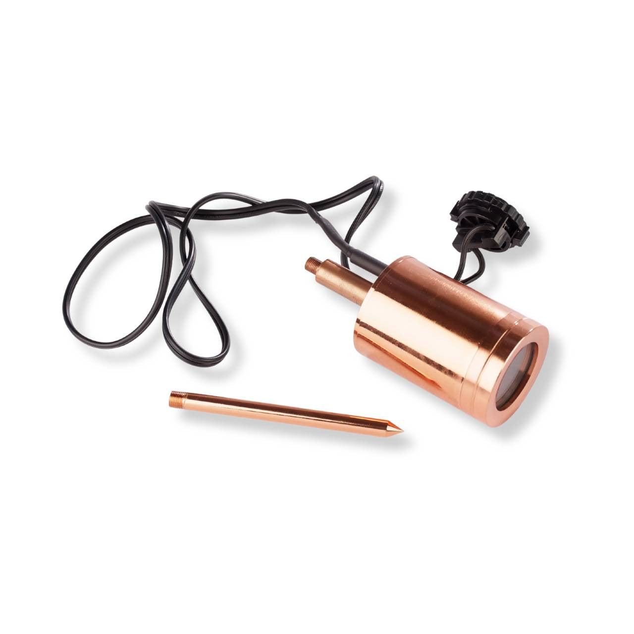 Yard Bright Polished Copper Outdoor Spotlight