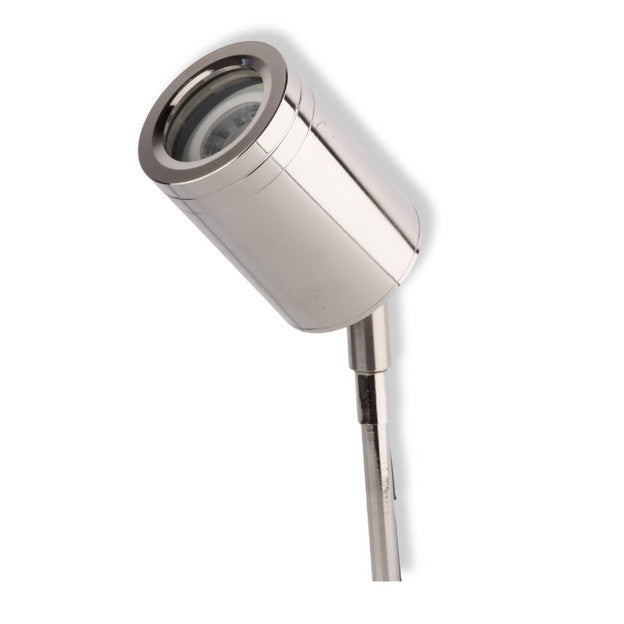 Yard Bright Polished Stainless Steel Outdoor Spotlight