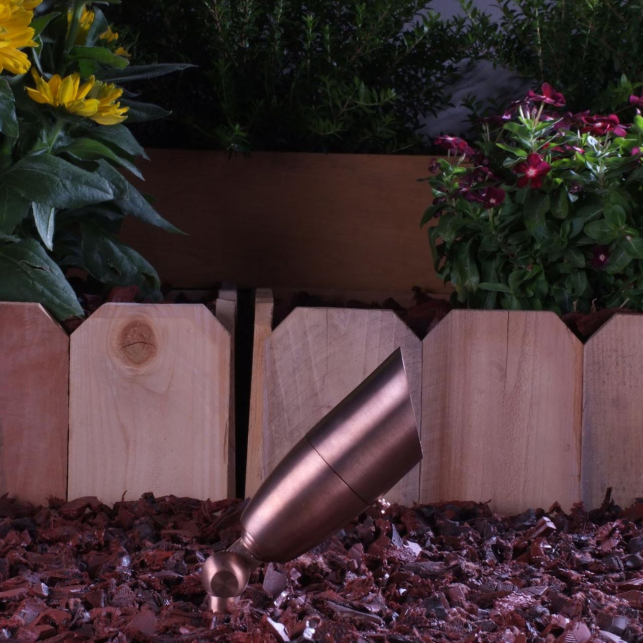 Yard Bright Premium MR16 Copper Spot Light In Raw Copper