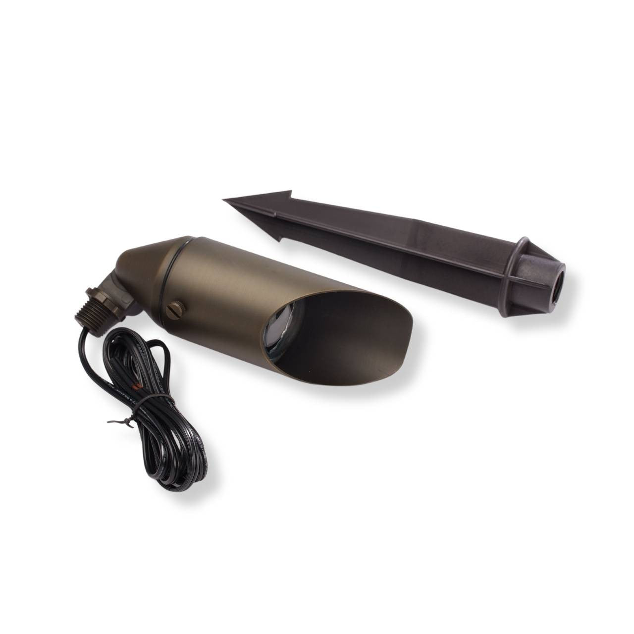 Yard Bright Bronze MR16 Spot Light With 5" Adjustable Glare Shield