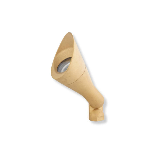 Yard Bright Elite Series Heavy Cast Brass MR16 Spot With Angled Hood