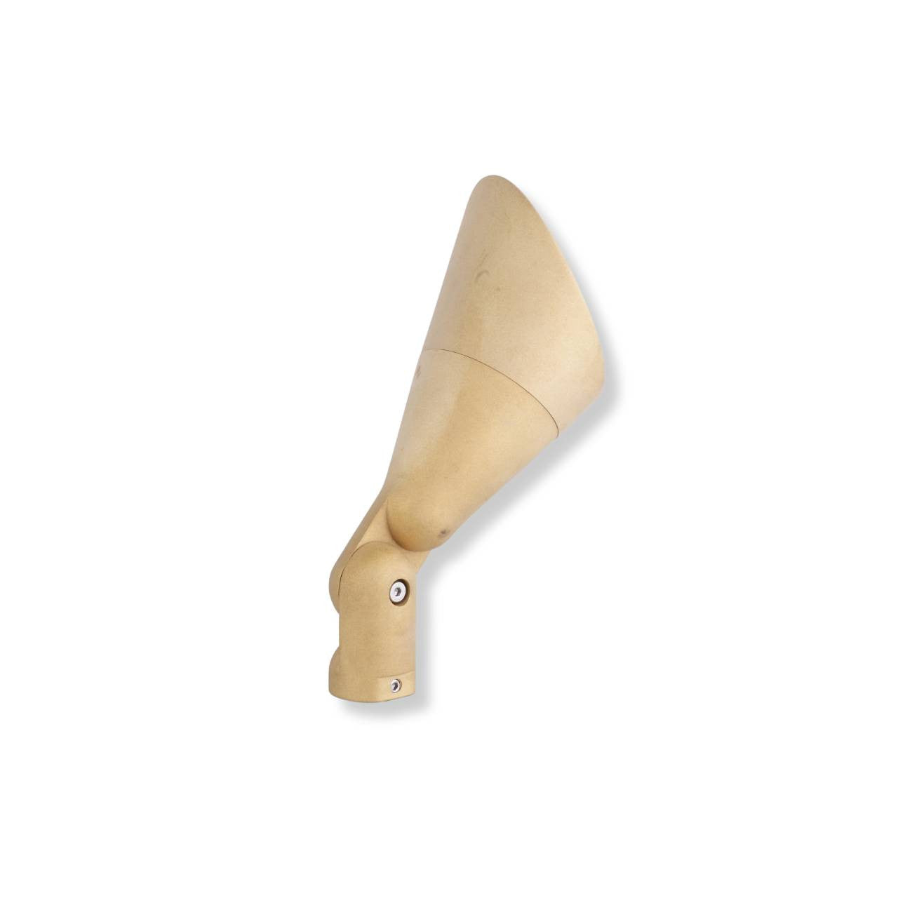 Yard Bright Elite Series Heavy Cast Brass MR16 Spot With Angled Hood