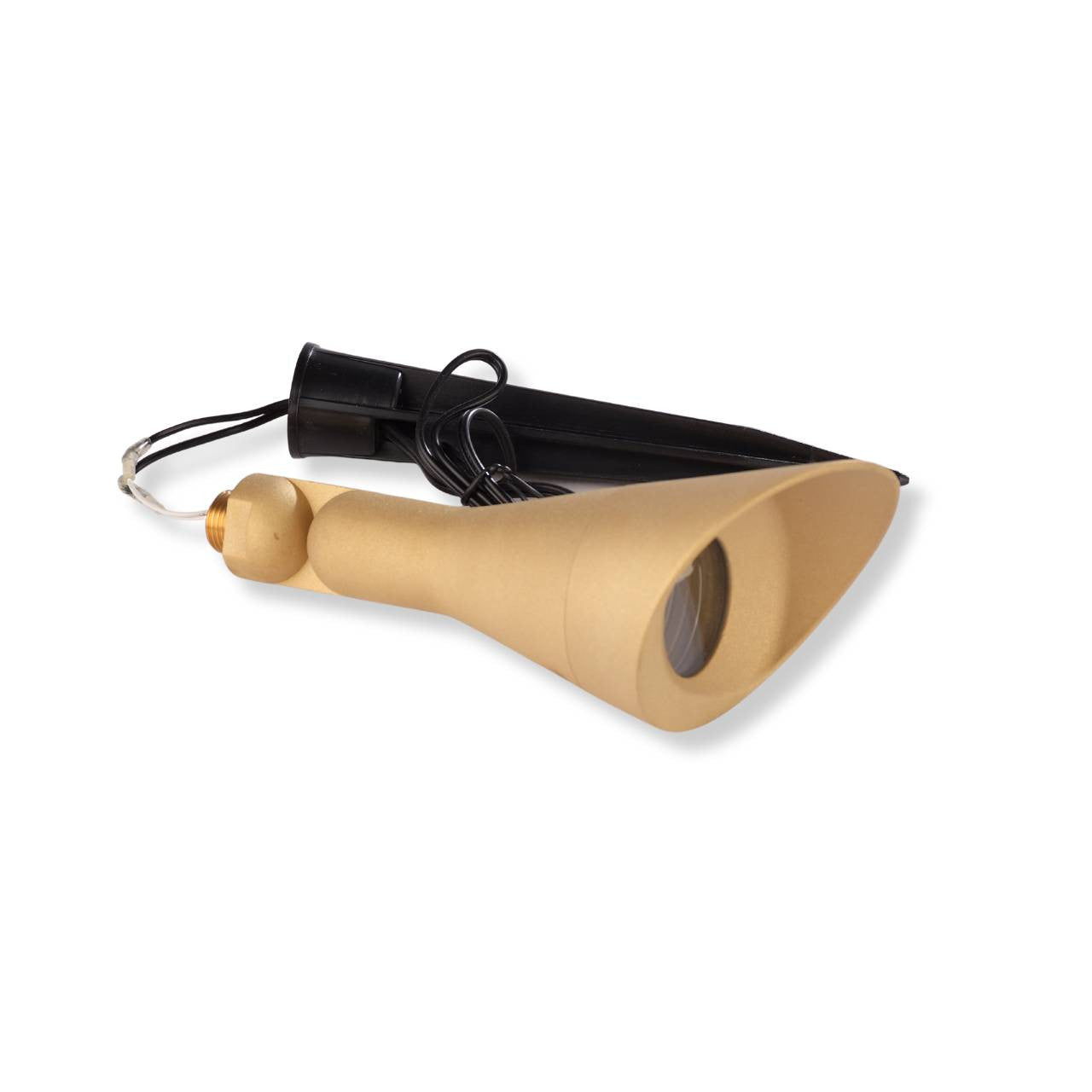 Yard Bright Elite Series Heavy Cast Brass MR16 Spot With Angled Hood