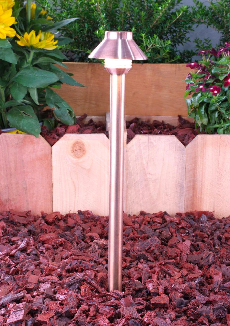 Yard Bright Premium Copper Slim Area Light In Raw Copper