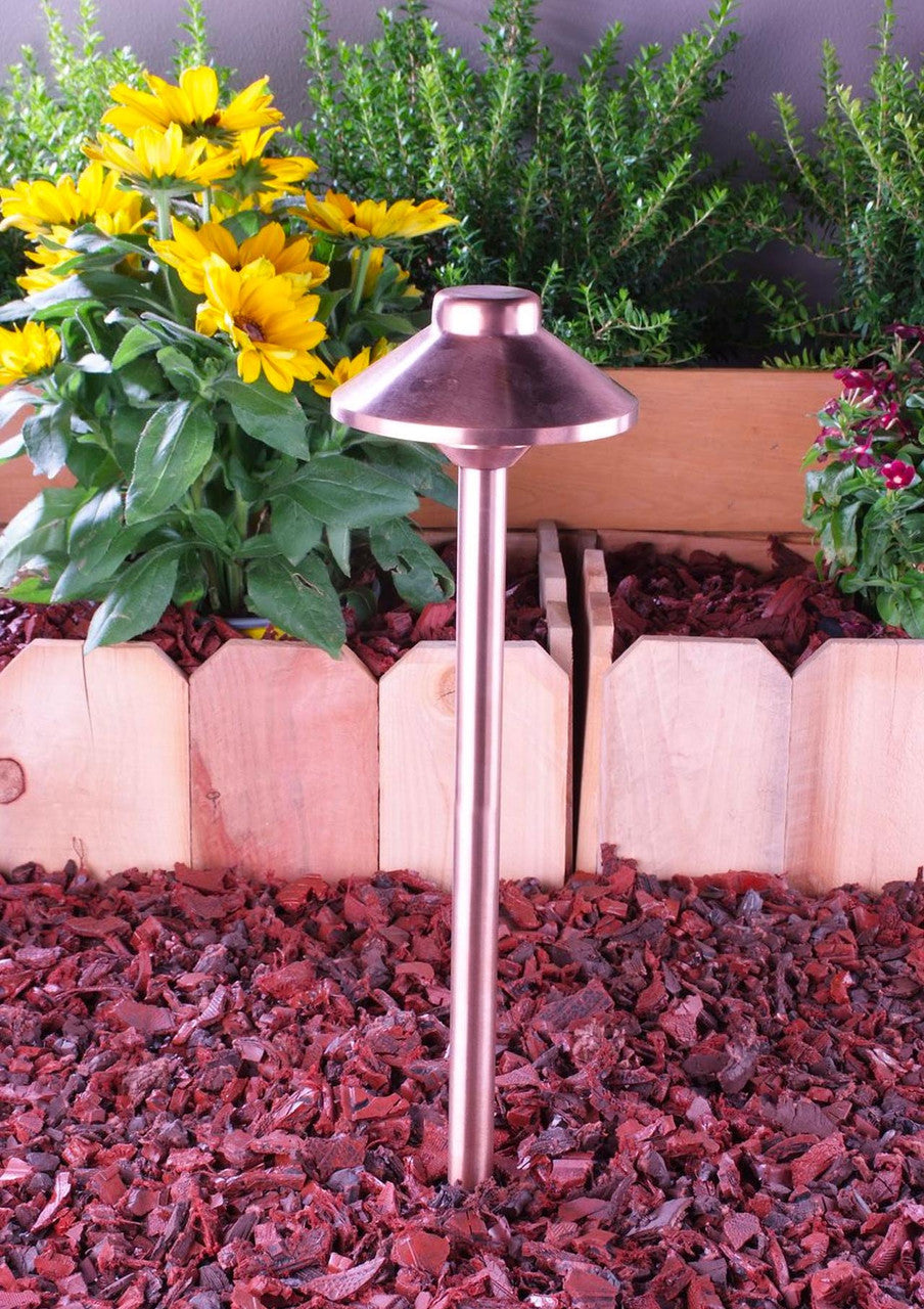 Yard Bright Premium Copper Area Light In Raw Copper