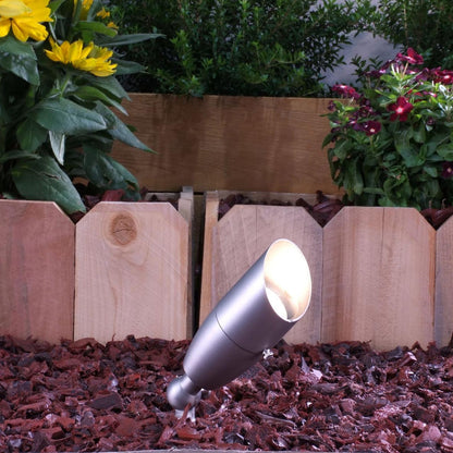 Yard Bright Mini MR11 Stainless Steel Spotlight