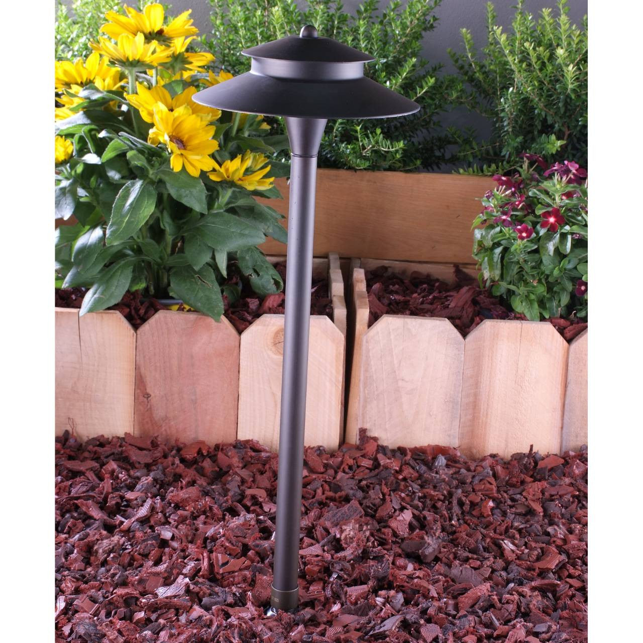 Yard Bright Zen Style Bronze Area Path Light