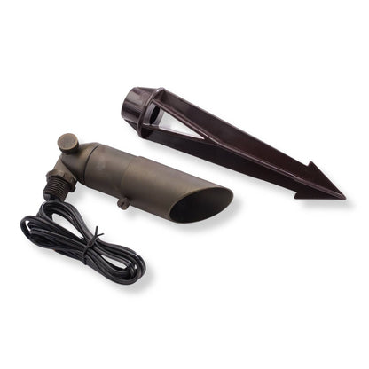 Yard Bright Bronze MR11 Spot Light With 3.5" Adjustable Glare Shield