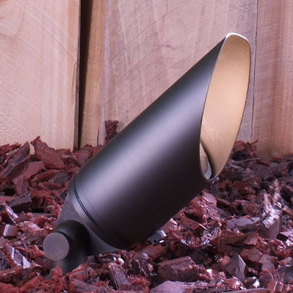 Yard Bright Bronze MR11 Spot Light With 3.5" Adjustable Glare Shield