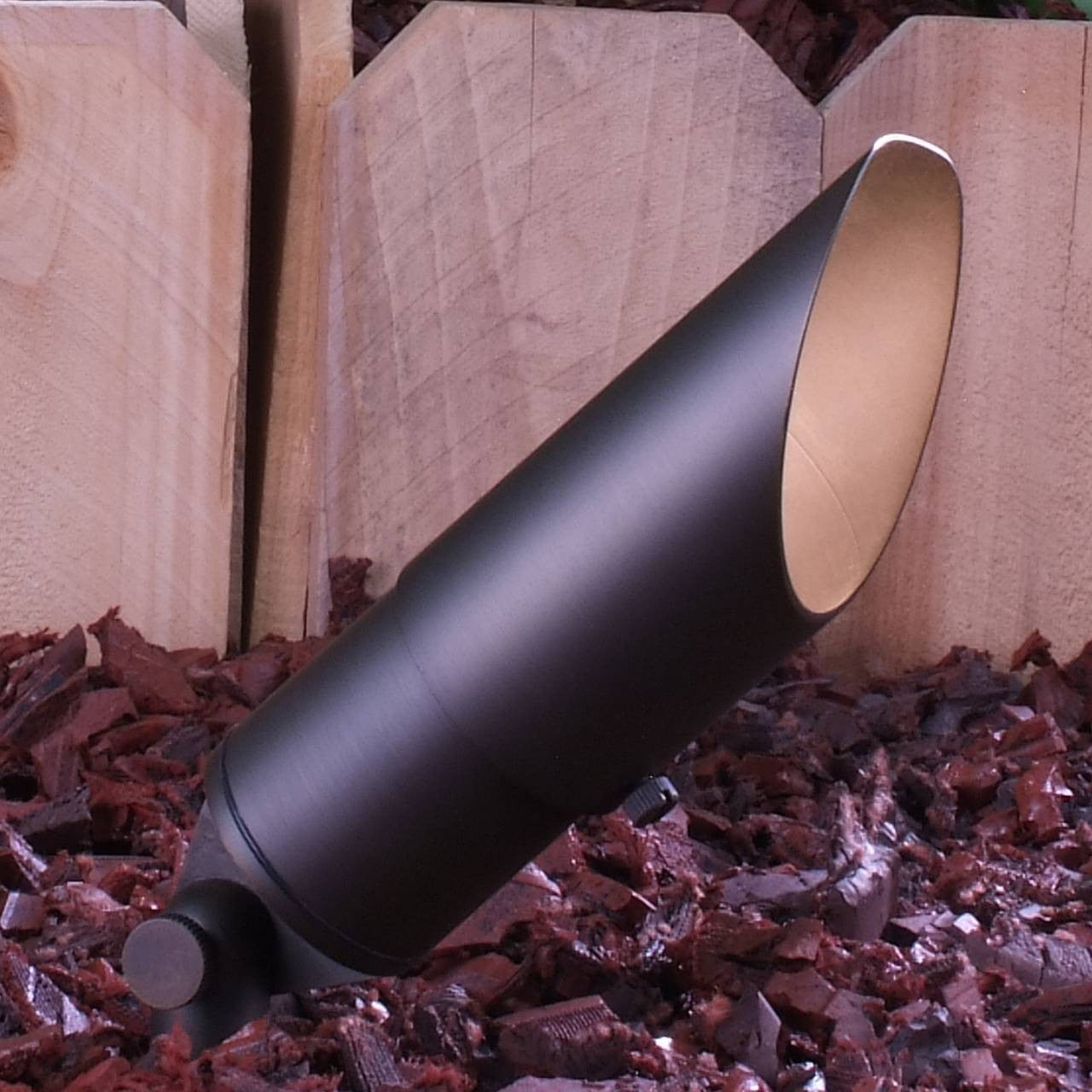 Yard Bright Bronze MR11 Spot Light With 3.5" Adjustable Glare Shield