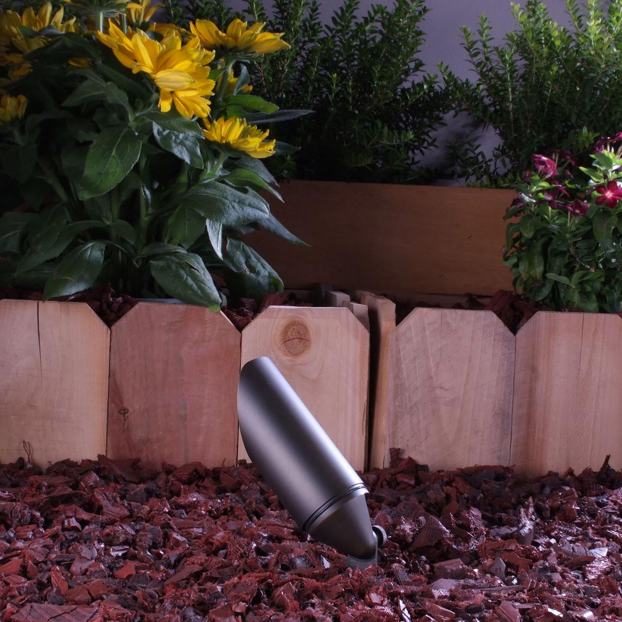 Yard Bright Bronze MR11 Spot Light With 3.5" Adjustable Glare Shield