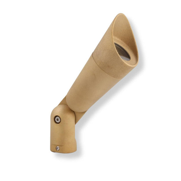 Yard Bright Elite Series Heavy Cast Brass MR11 Spot Light With Angled Hood