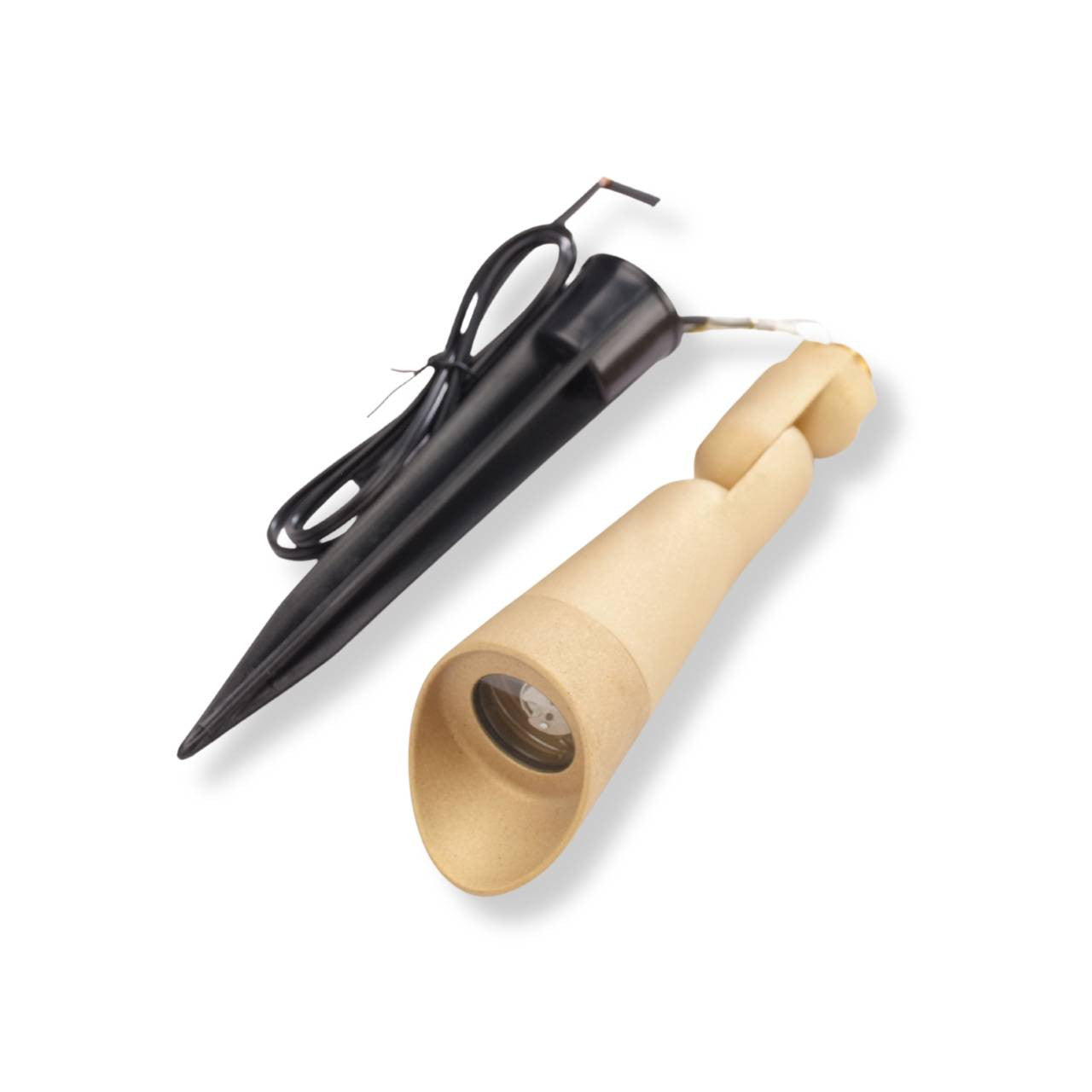 Yard Bright Elite Series Heavy Cast Brass MR11 Spot Light With Angled Hood