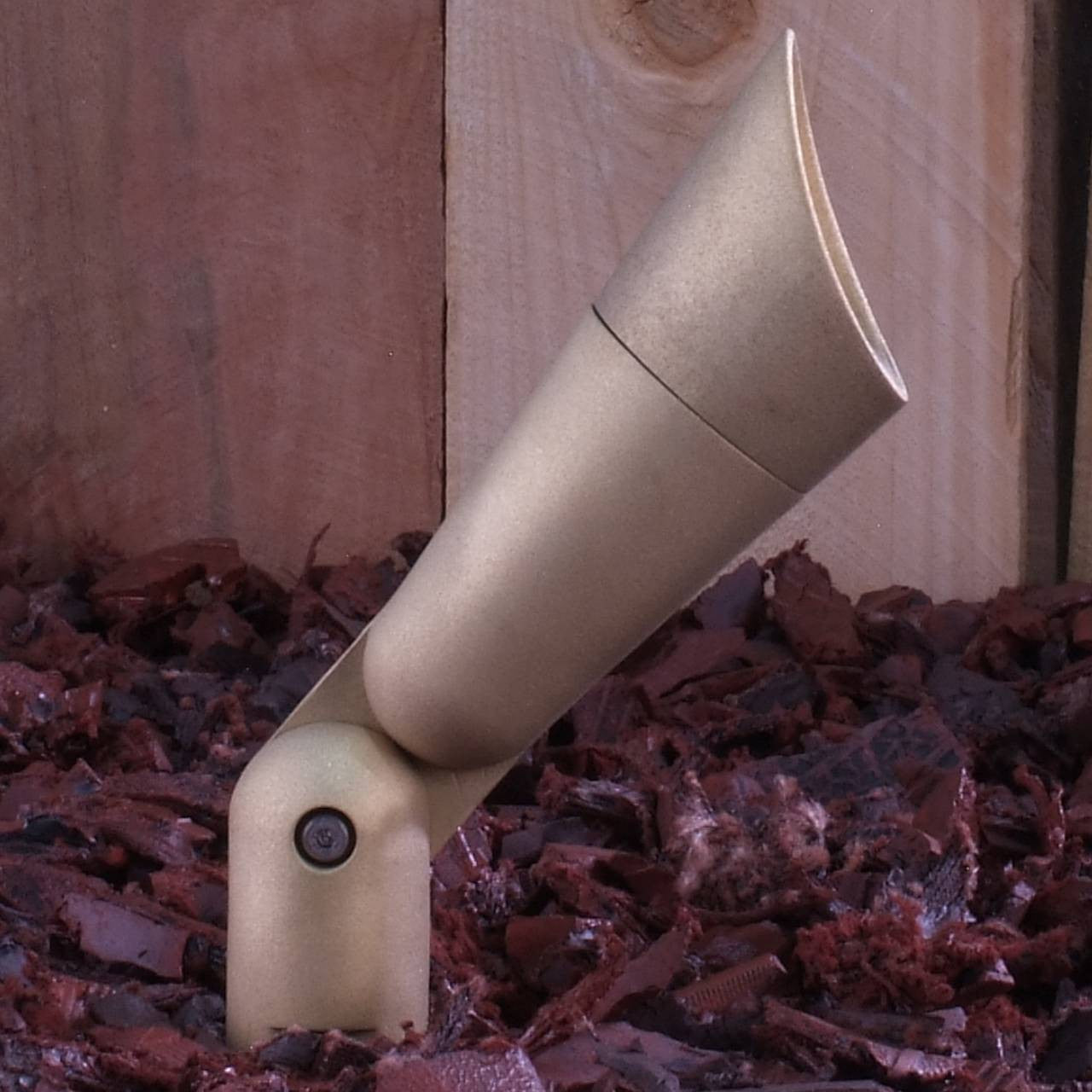 Yard Bright Elite Series Heavy Cast Brass MR11 Spot Light With Angled Hood
