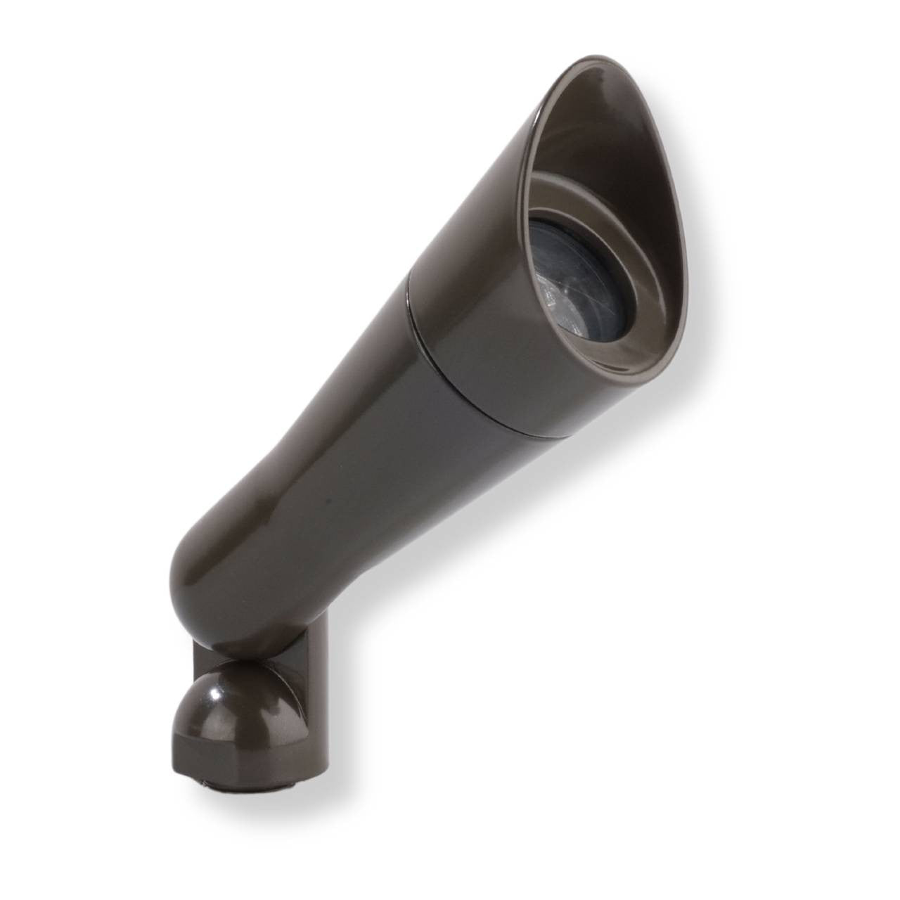 Yard Bright Elite Series Bronze Finish Heavy Cast Brass MR11 Spot With Angled Hood