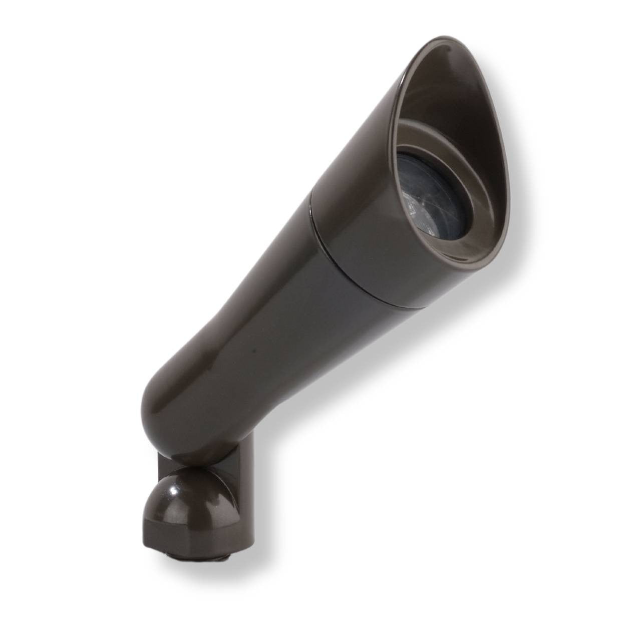 Yard Bright Elite Series Bronze Finish Heavy Cast Brass MR11 Spot With Angled Hood