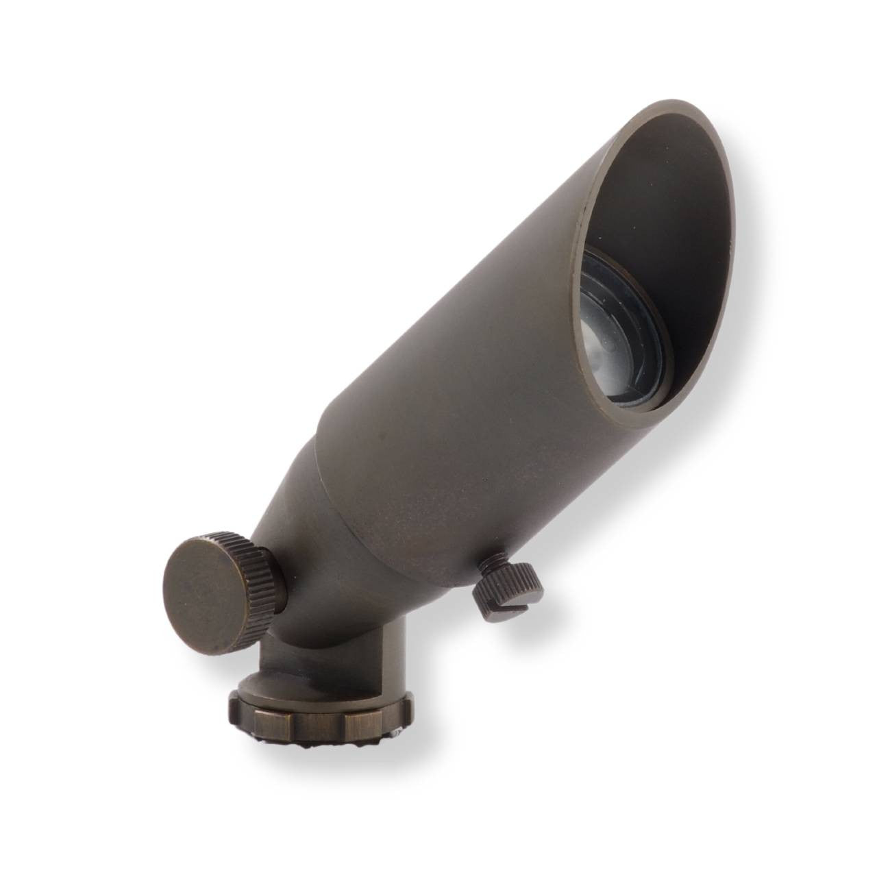 Yard Bright Compact Bronze MR8 Spotlight with Adjustable Glare Shield
