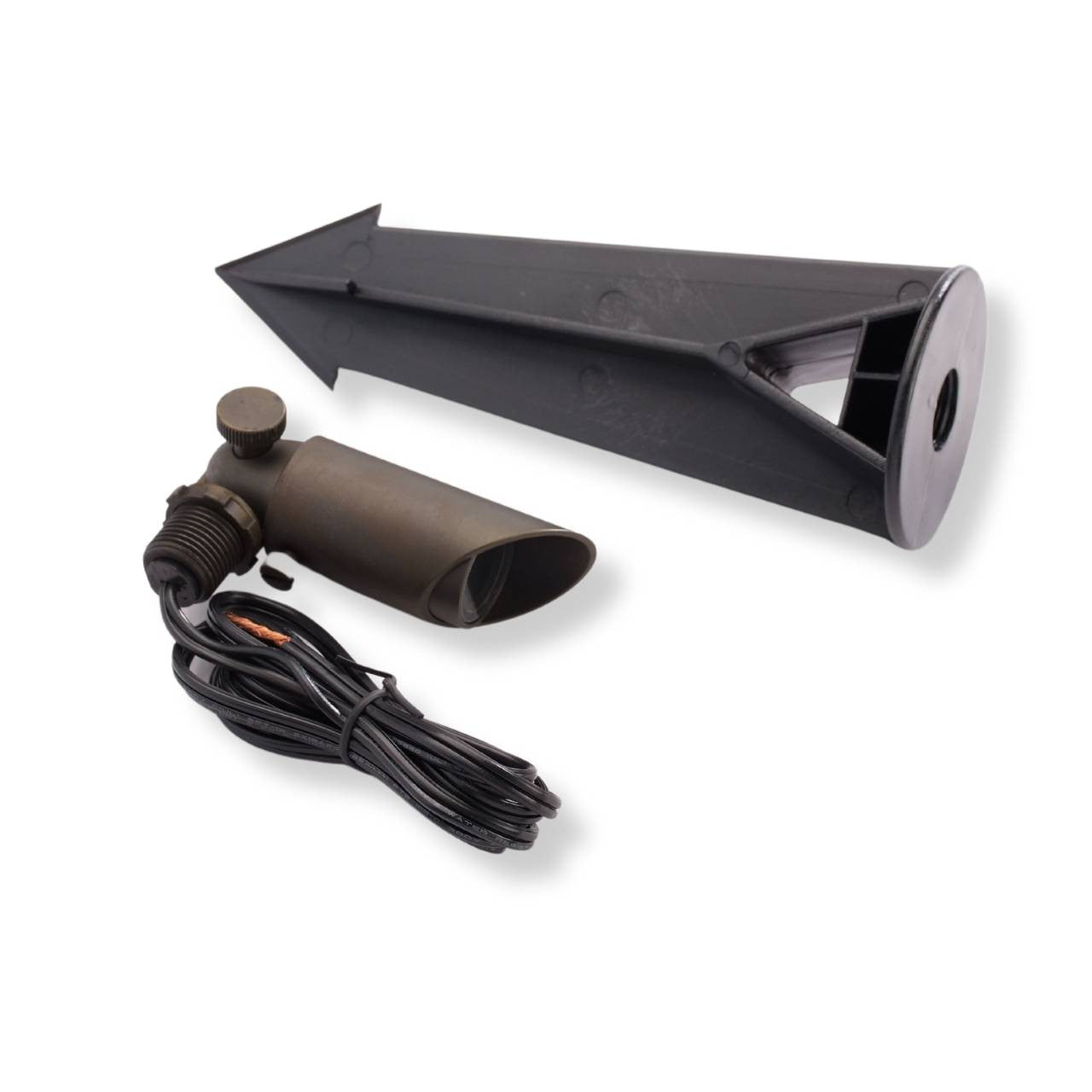 Yard Bright Compact Bronze MR8 Spotlight with Adjustable Glare Shield