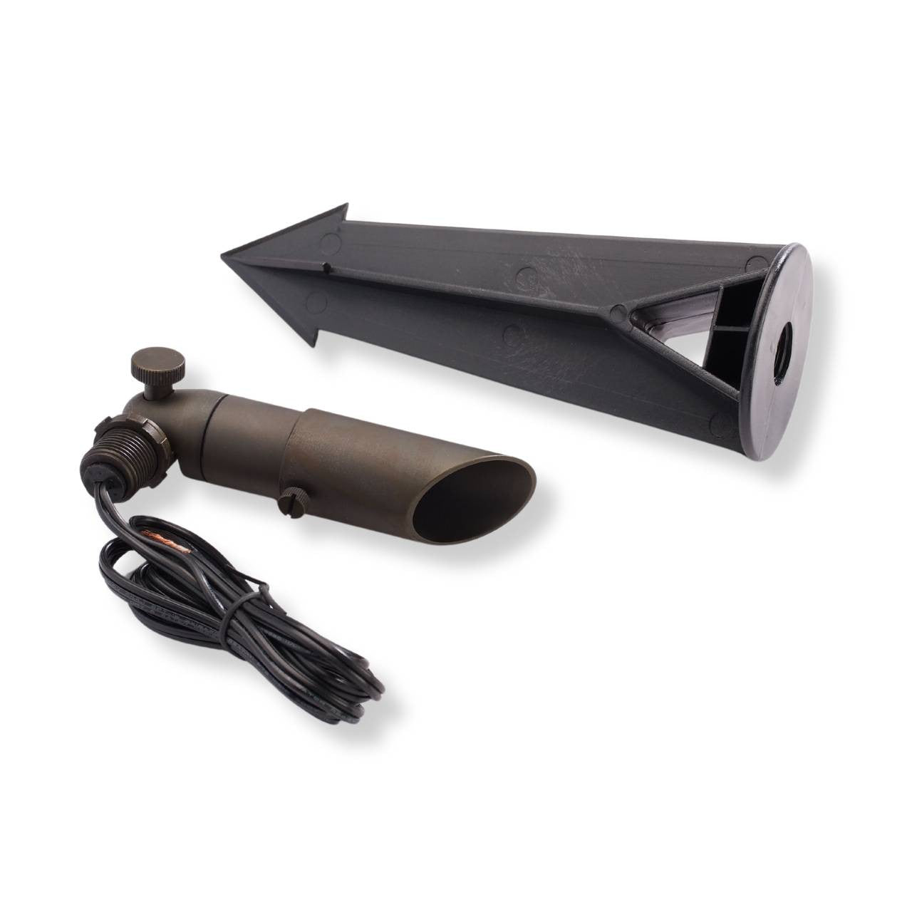 Yard Bright Compact Bronze MR8 Spotlight with Adjustable Glare Shield