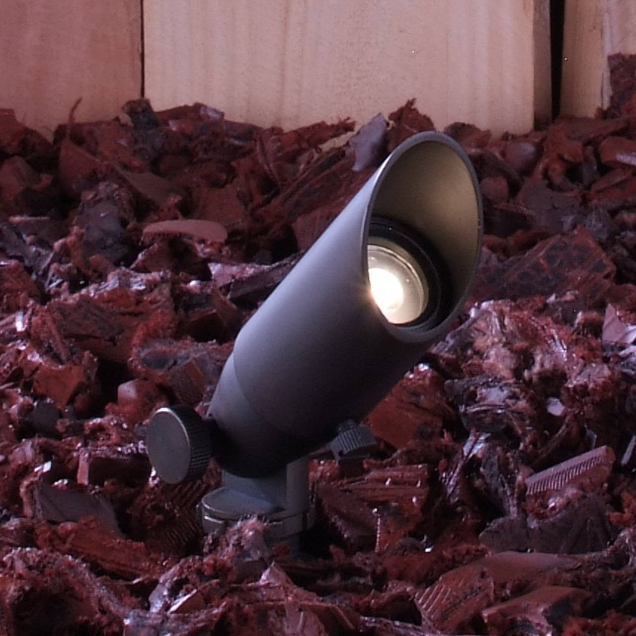 Yard Bright Compact Bronze MR8 Spotlight with Adjustable Glare Shield