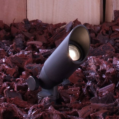 Yard Bright Compact Bronze MR8 Spotlight with Adjustable Glare Shield