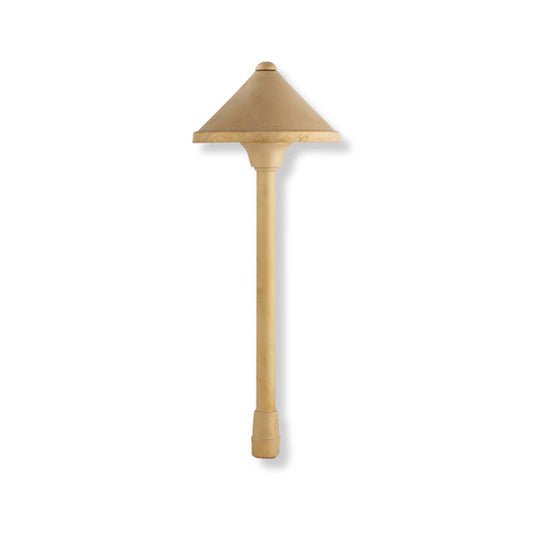 Yard Bright Elite Brass Path Light 6" Diameter Hood