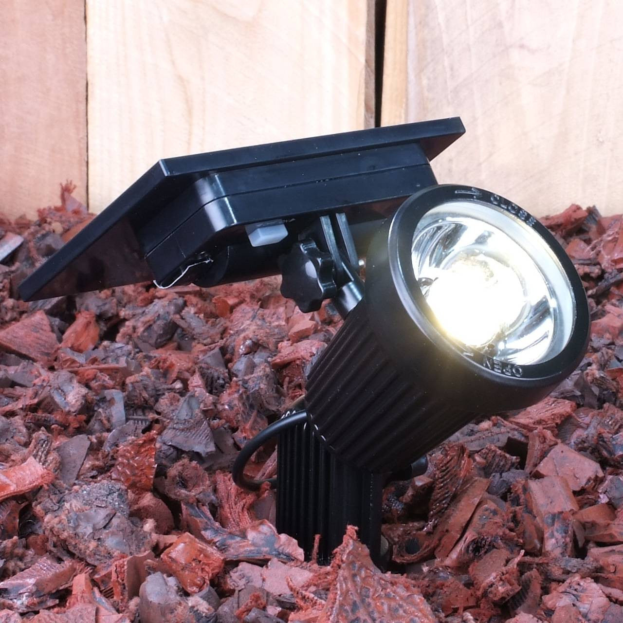 Yard Bright Warm White Solar Spot Light