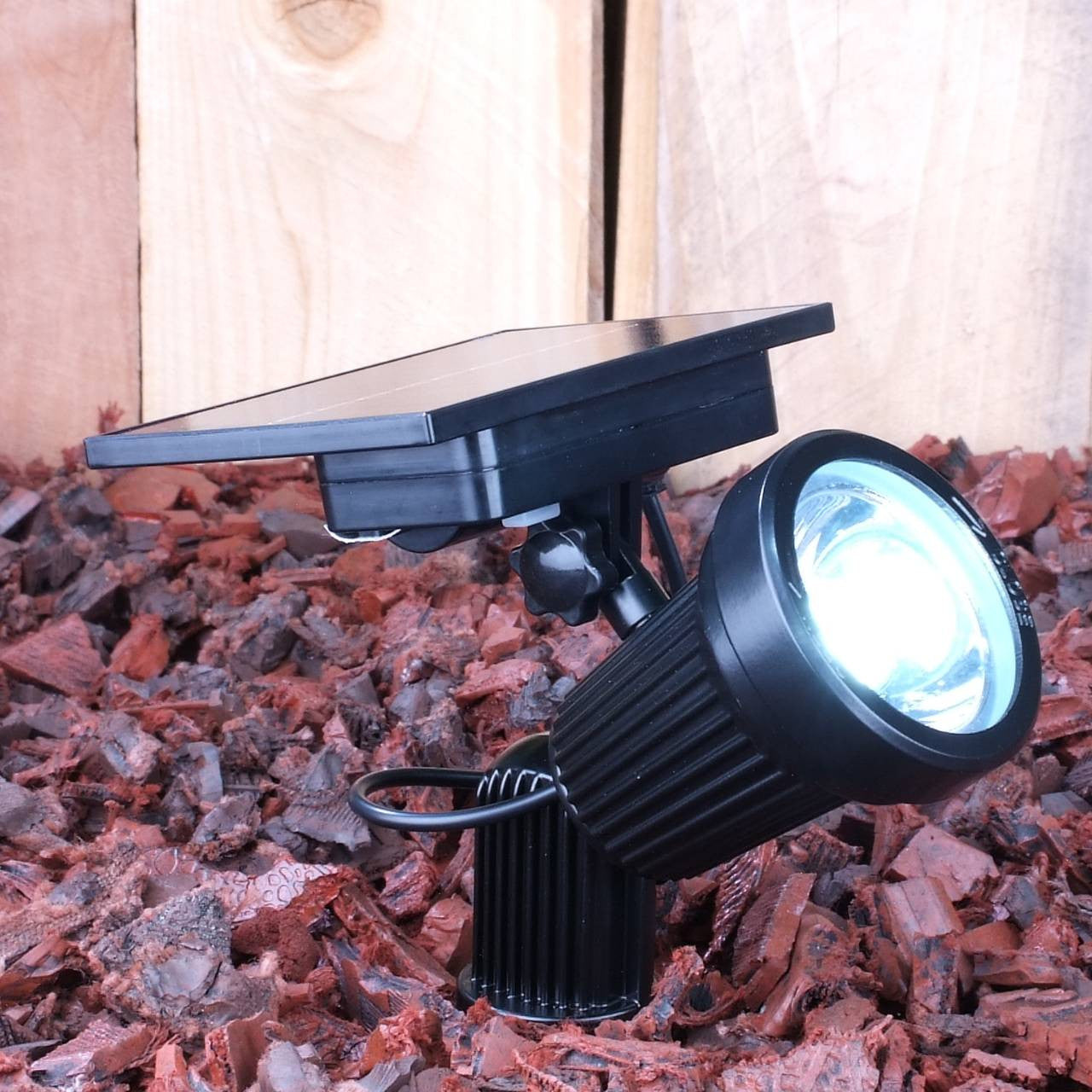 Yard Bright Cool White Solar Spot Light