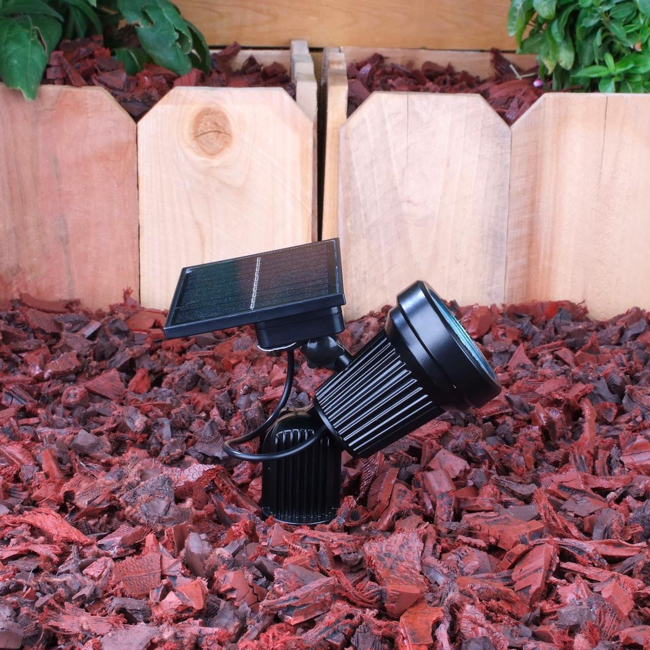 Yard Bright Cool White Solar Spot Light