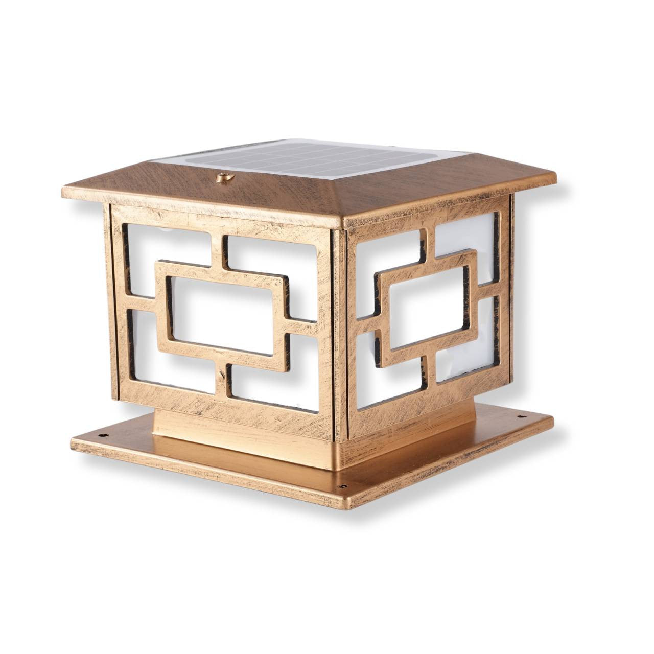 Yard Bright Premium Solar Fence Pillar Light GBT9016